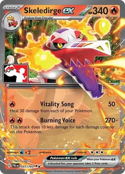 Skeledirge Ex [Prize Pack] 37 - Pokemon Prize Pack Series