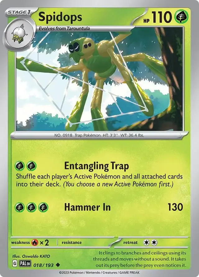 Spidops - Pokemon Paldea Evolved #18