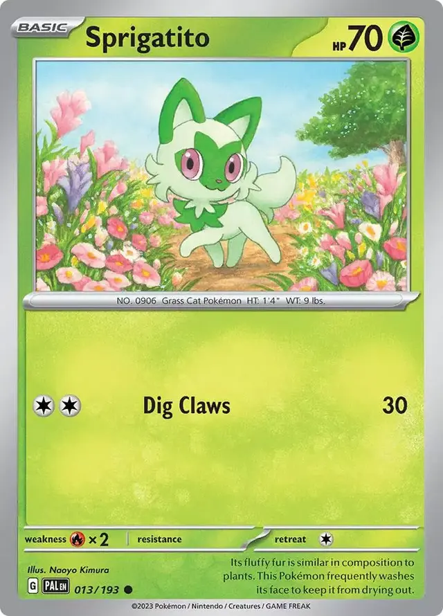 Sprigatito [Reverse Holo] - Pokemon Paldea Evolved #13