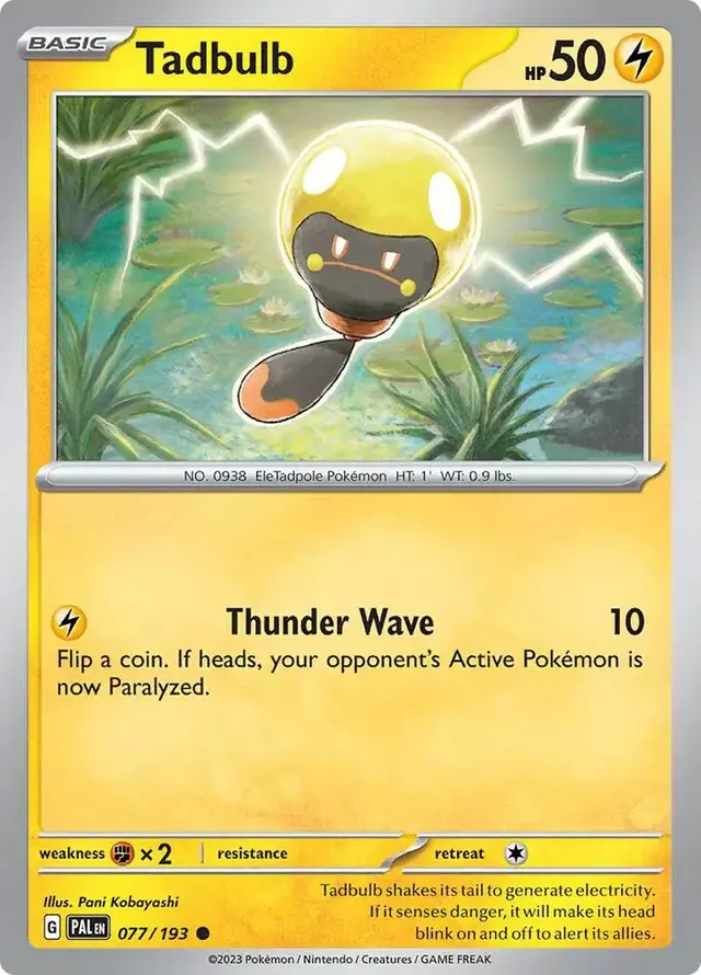 Tadbulb - Pokemon Paldea Evolved #77