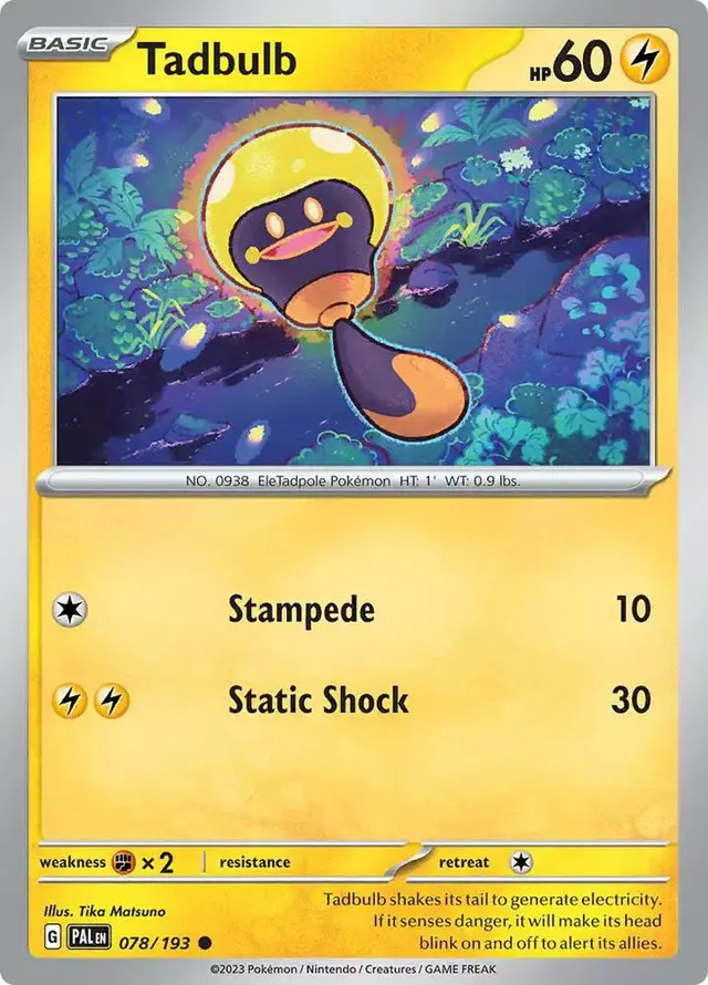 Tadbulb - Pokemon Paldea Evolved #78