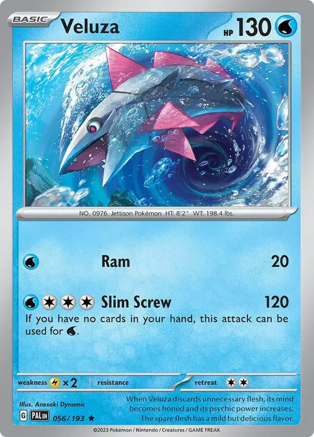Veluza [Reverse Holo] - Pokemon Paldea Evolved #56