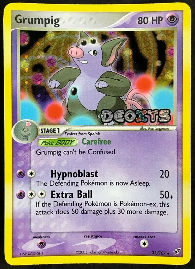 Grumpig [Reverse Holo] - Pokemon Deoxys #32