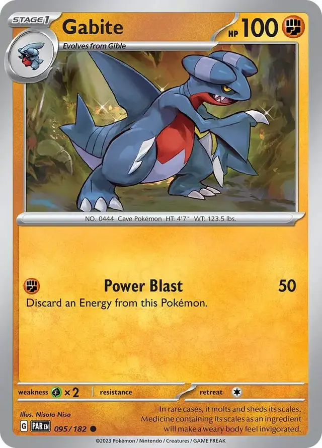 Gabite #95 - Pokemon Paradox Rift