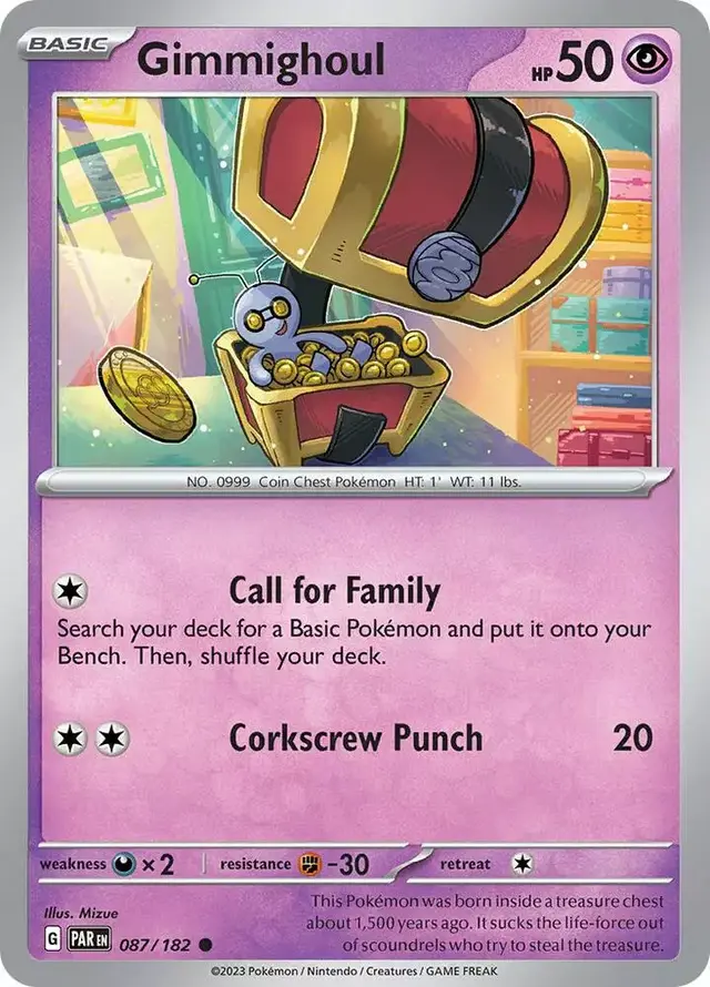 Gimmighoul #87 - Pokemon Paradox Rift