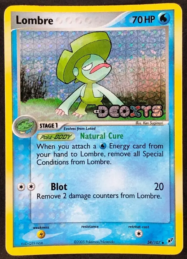 Lombre [Reverse Holo] - Pokemon Deoxys #34
