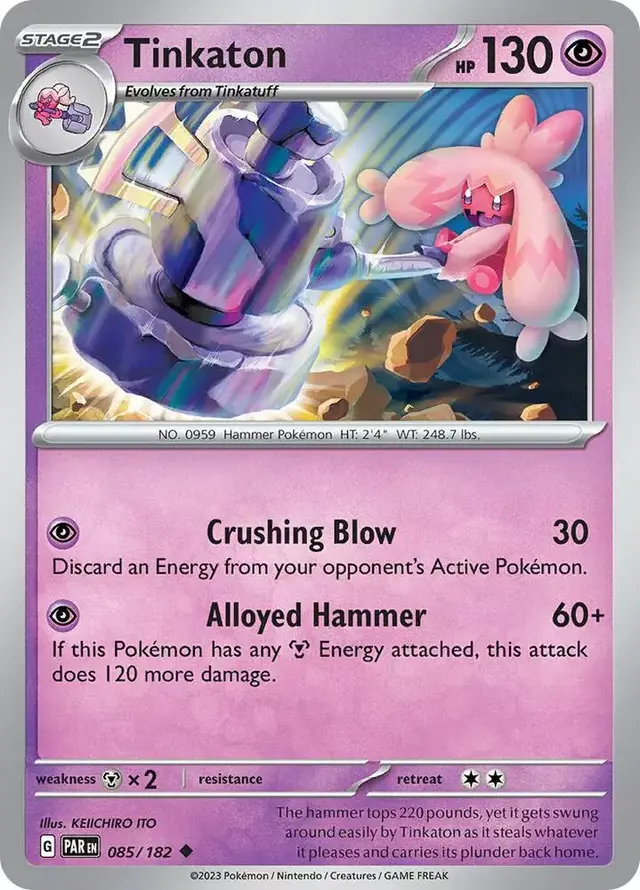 Tinkaton [Reverse Holo] - Pokemon Paradox Rift #85