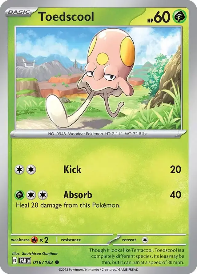 Toedscool #16 - Pokemon Paradox Rift