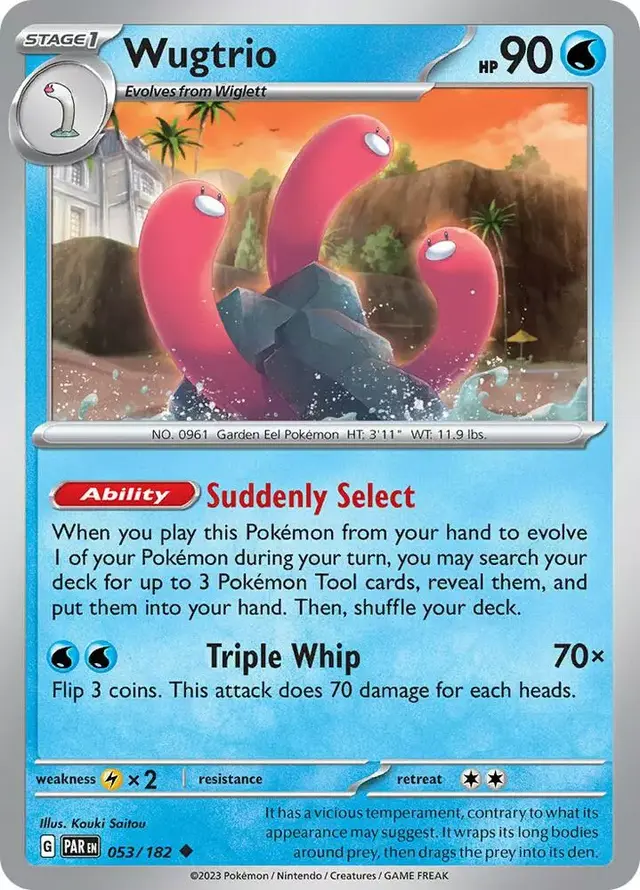 Wugtrio #53 - Pokemon Paradox Rift