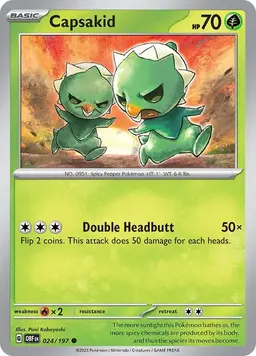 Capsakid [Reverse Holo] - Pokemon Obsidian Flames