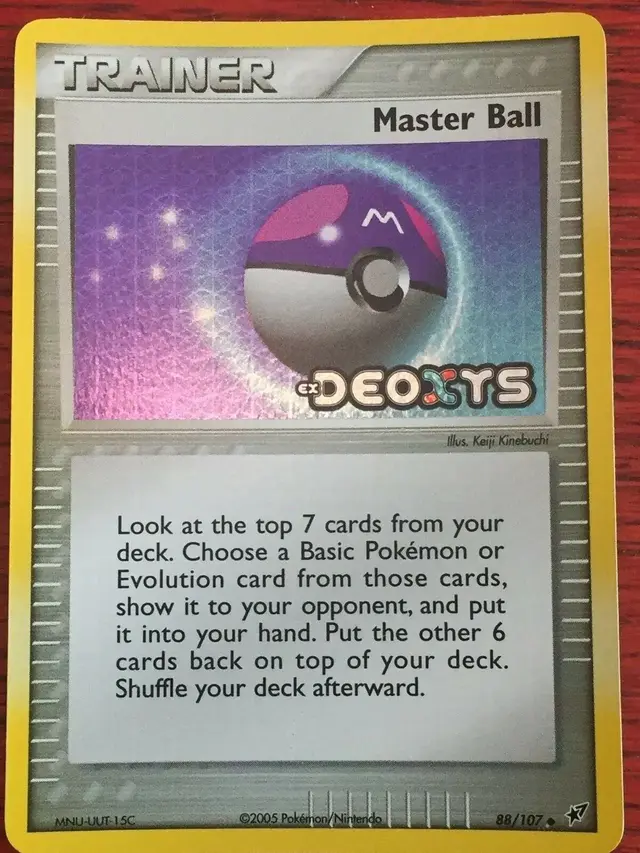 Master Ball [Reverse Holo] - Pokemon Deoxys #88