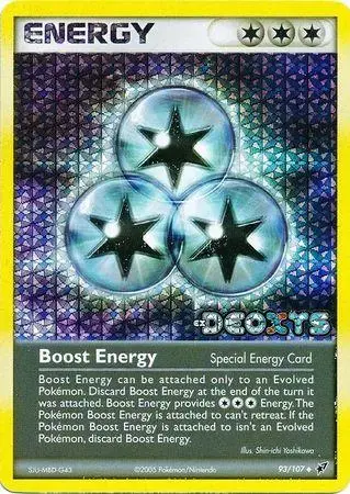 Boost Energy [Reverse Holo] - Pokemon Deoxys #93