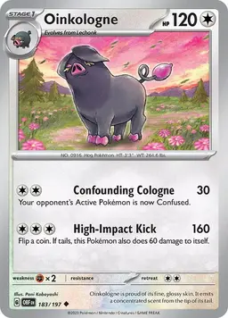 Oinkologne [Reverse Holo] - Pokemon Obsidian Flames
