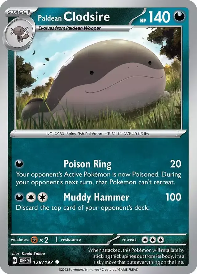 Paldean Clodsire [Reverse Holo]