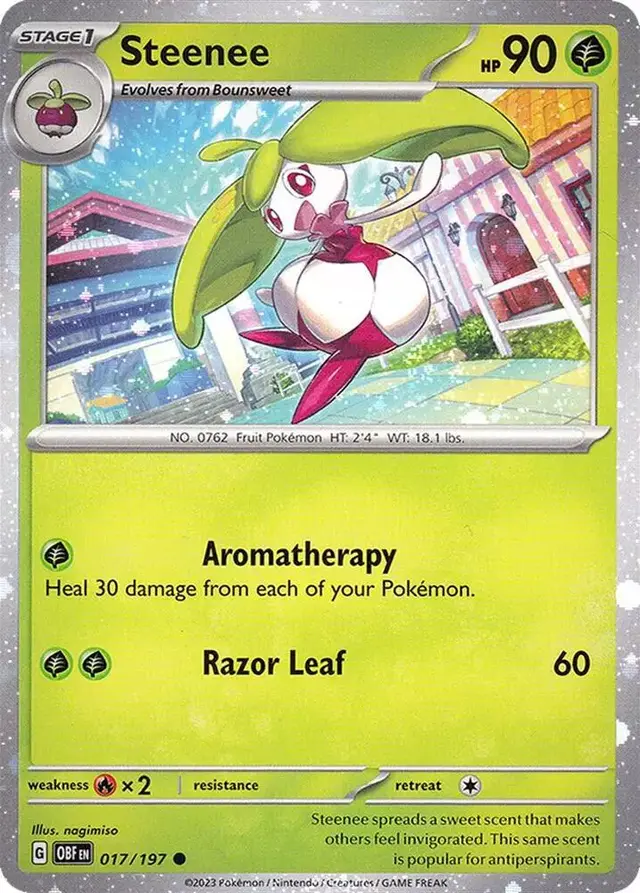 Steenee [Cosmos Holo] - Pokemon Obsidian Flames #17