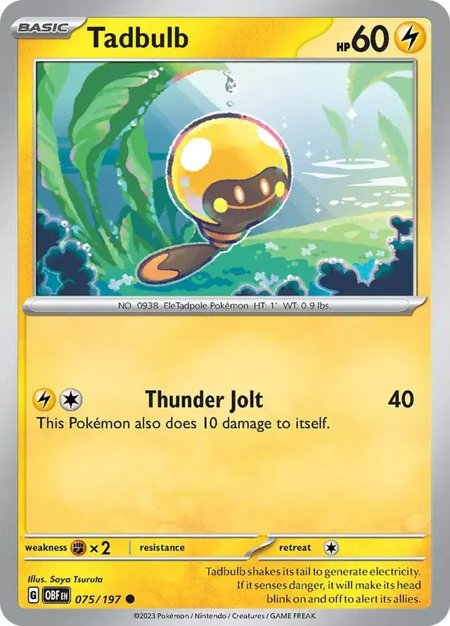 Tadbulb [Reverse Holo] - Pokemon Obsidian Flames #75