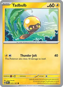 Tadbulb [Reverse Holo] - Pokemon Obsidian Flames