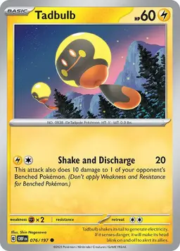 Tadbulb [Reverse Holo] - Pokemon Obsidian Flames