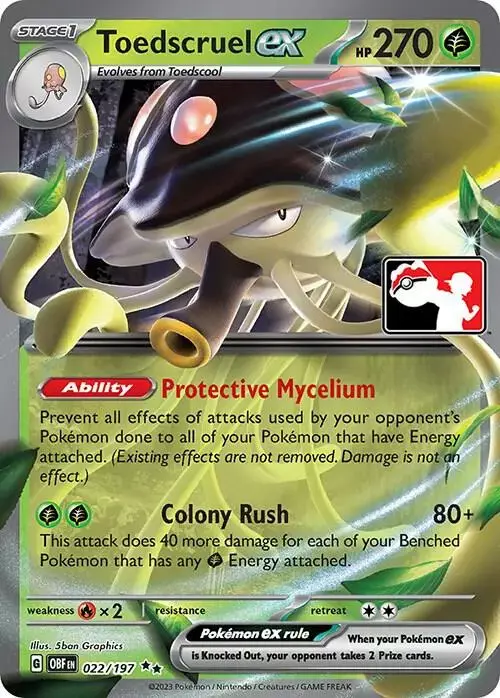 Toedscruel Ex [Prize Pack] - Pokemon Prize Pack Series #22