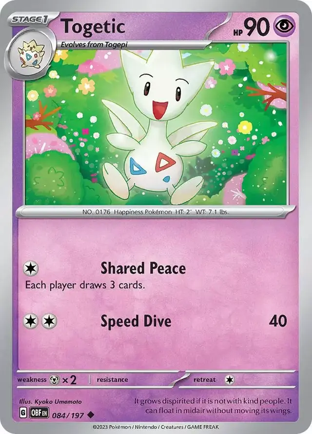 Togetic [Reverse Holo] - Pokemon Obsidian Flames #84