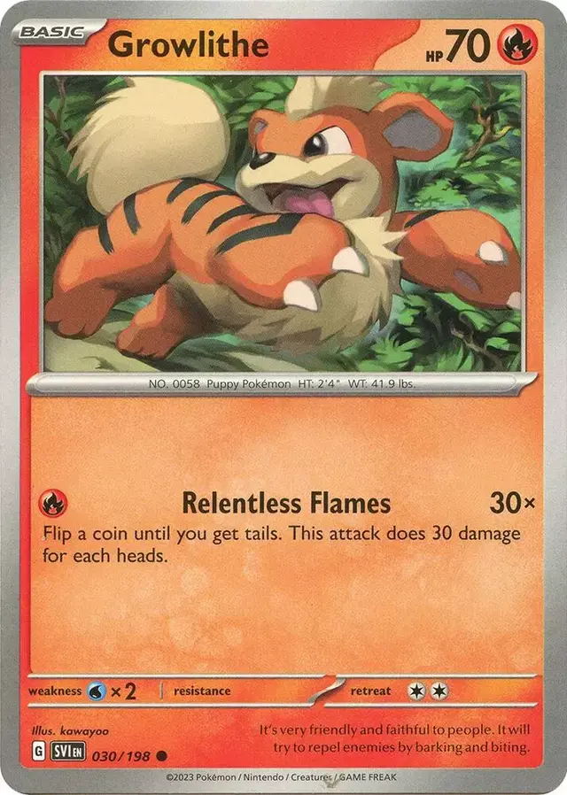 Growlithe - Pokemon Scarlet & Violet #30
