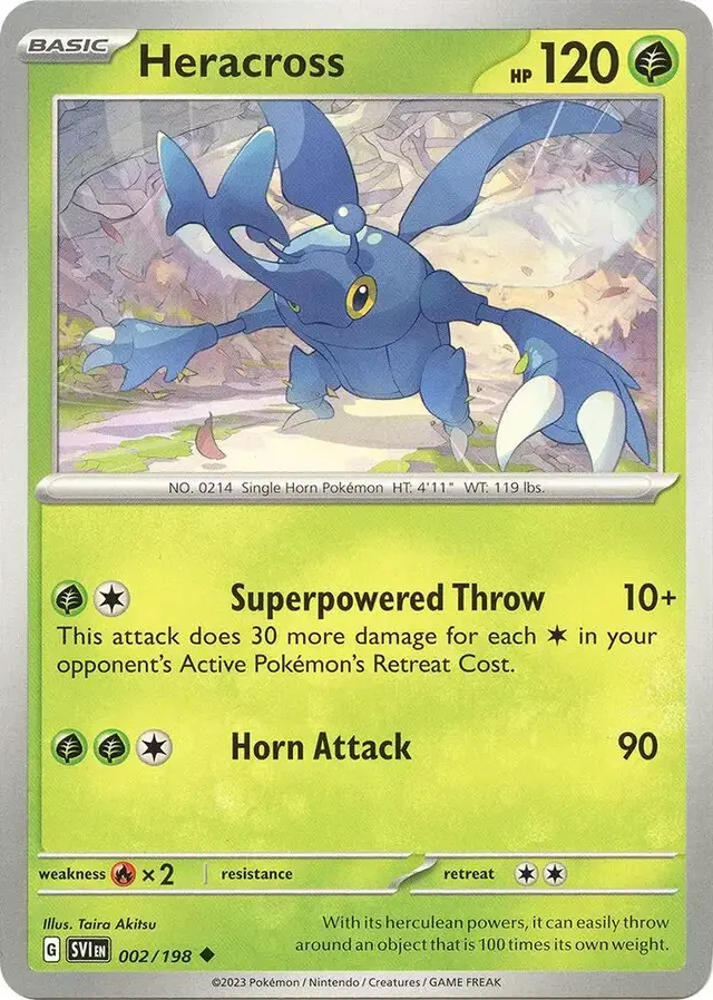 Heracross [Reverse Holo] - Pokemon Scarlet & Violet #2