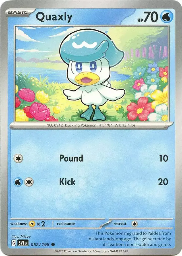 Quaxly [Reverse Holo] - Pokemon Scarlet & Violet #52