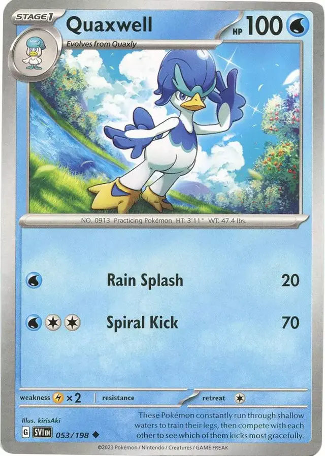 Quaxwell [Reverse Holo] - Pokemon Scarlet & Violet #53