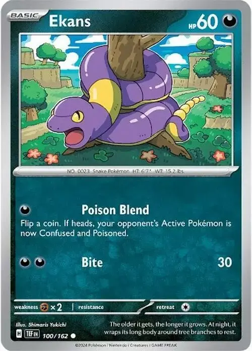Ekans [Reverse Holo] - Pokemon Temporal Forces #100