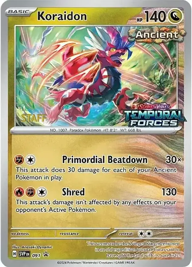 Koraidon [Prerelease Staff] - Pokemon Scarlet & Violet Promos #119