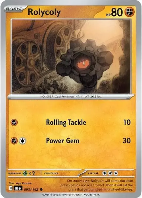 Rolycoly - Pokemon Temporal Forces #93