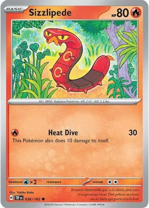 Sizzlipede - Pokemon Temporal Forces #36