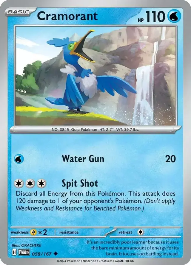 Cramorant [Reverse Holo] - Pokemon Twilight Masquerade #58