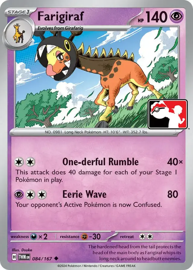 Farigiraf [Prize Pack] - Pokemon Prize Pack Series #84