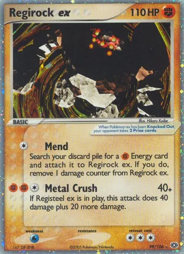 Regirock EX - Pokemon Emerald #99