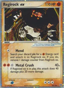Regirock EX 99 - Pokemon Emerald