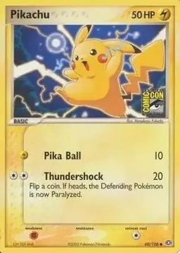 Pikachu [Comic Con Promo] #60 - Pokemon Emerald
