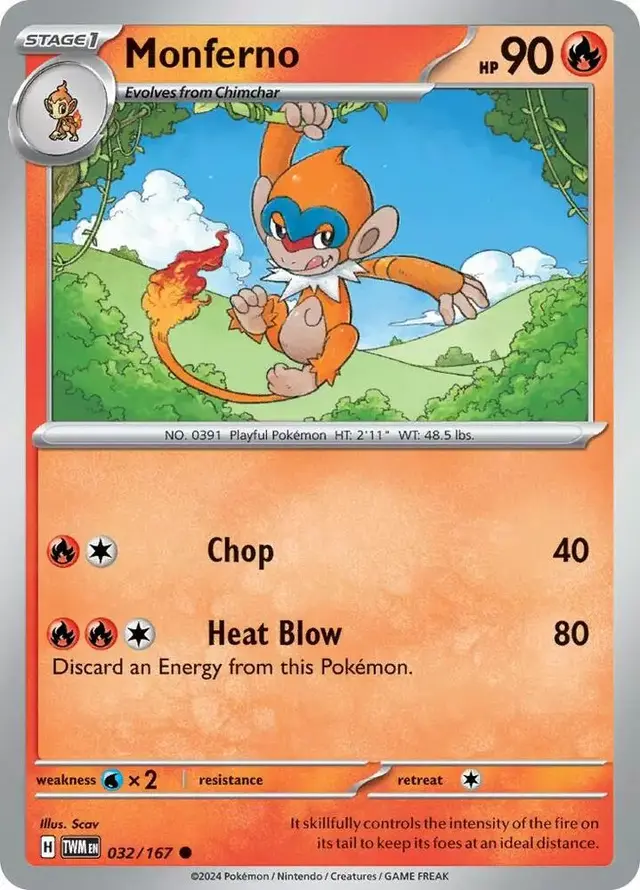 Monferno - Pokemon Twilight Masquerade #32