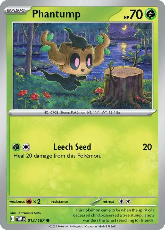 Phantump [Reverse Holo] - Pokemon Twilight Masquerade #12