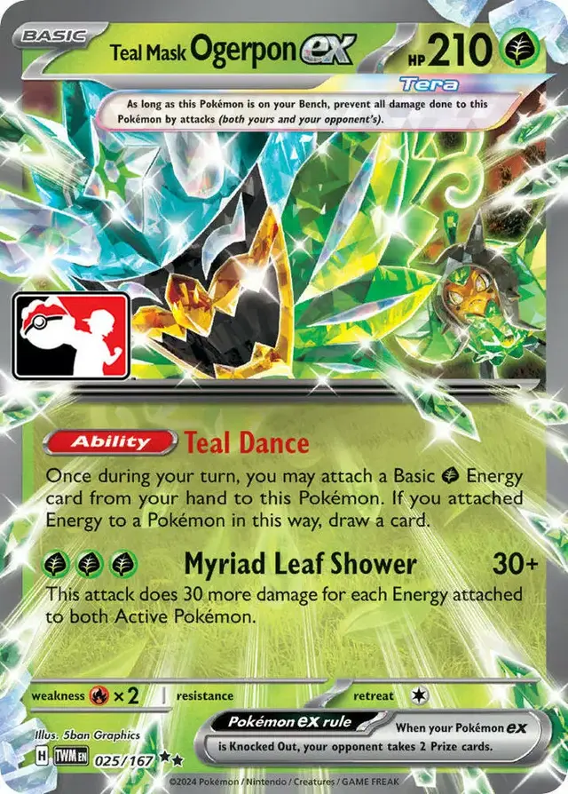 Teal Mask Ogerpon Ex [Prize Pack] - Pokemon Prize Pack Series #25