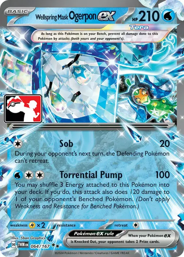 Wellspring Mask Ogerpon Ex [Prize Pack] - Pokemon Prize Pack Series #64