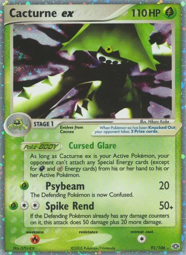 Cacturne EX - Pokemon Emerald #91