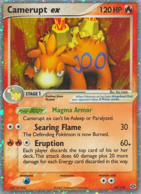 Camerupt EX - Pokemon Emerald #92