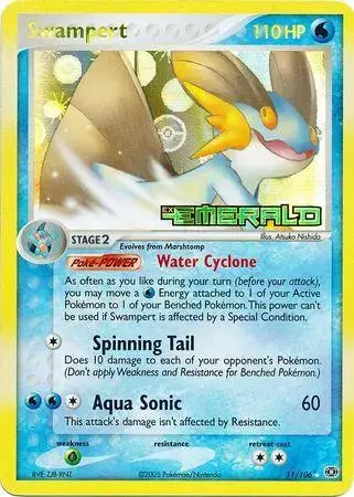Swampert [Reverse Holo] - Pokemon Emerald #11