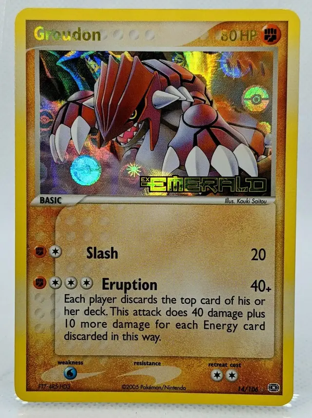 Groudon [Stamped] - Pokemon Emerald #14