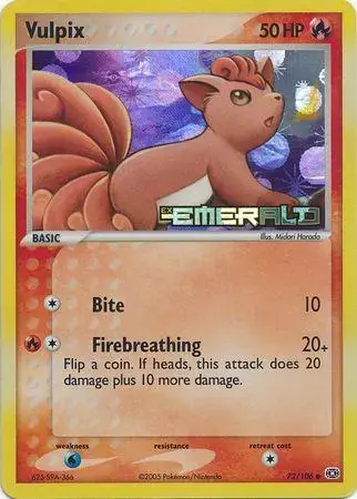 Vulpix [Reverse Holo] - Pokemon Emerald #72