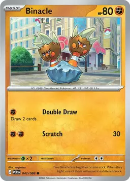 Binacle [Reverse Holo] - Pokemon Perfect Order