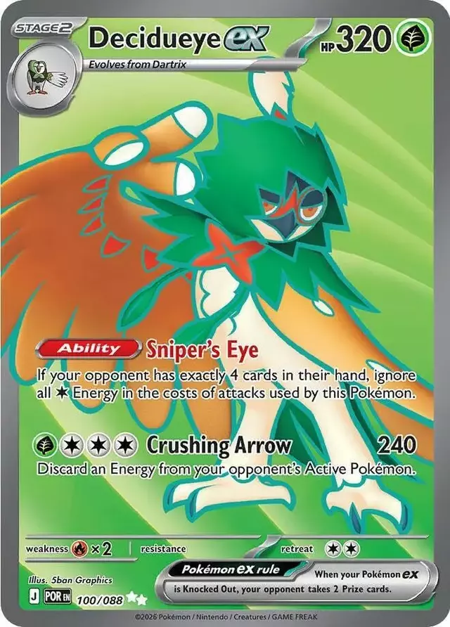 Decidueye ex - Pokemon Perfect Order #100