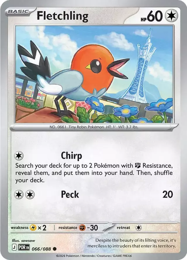 Fletchling - Pokemon Perfect Order #66