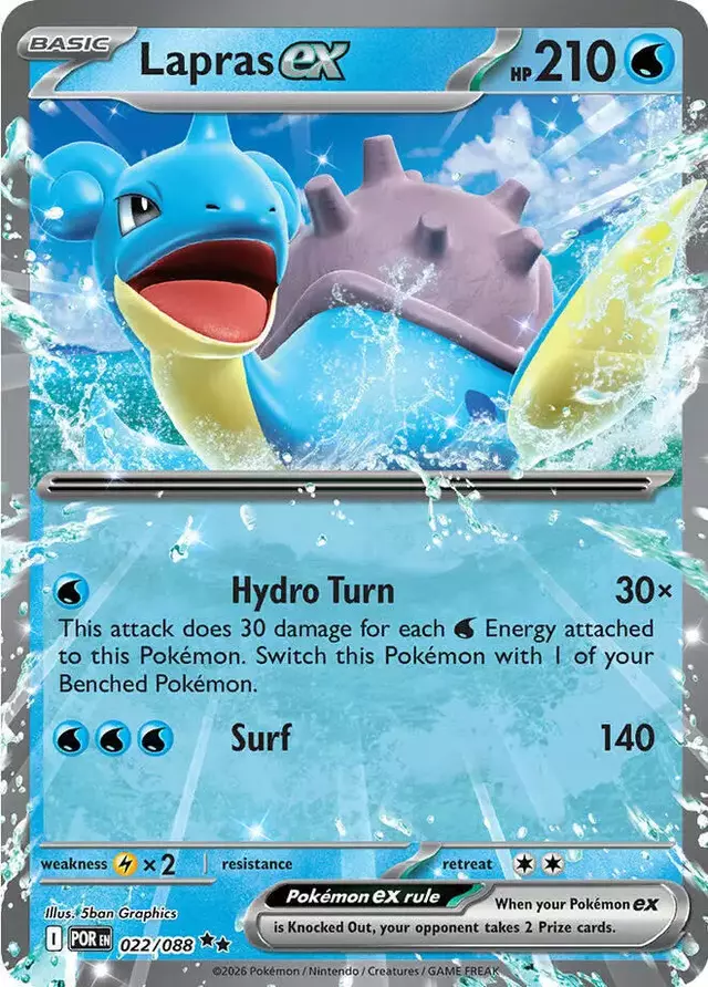 Lapras ex - Pokemon Perfect Order #22